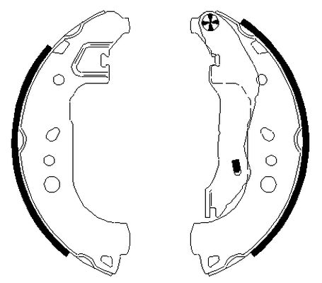 Brake Shoe Set (Rear axle)  Art. 91080100