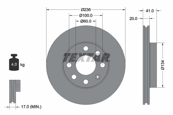 Brake Disc (Front axle)  Art. 92029603