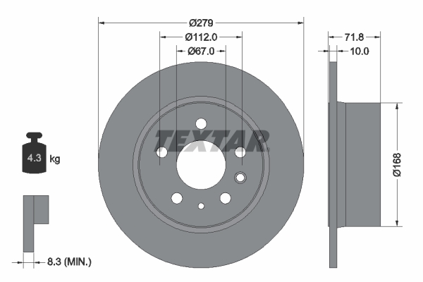 Brake Disc (Rear axle)  Art. 92032600