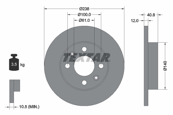 Brake Disc (Front axle)  Art. 92036103