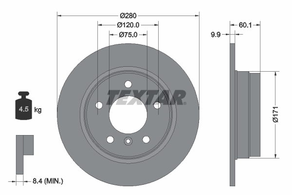 Brake Disc (Rear axle)  Art. 92055703