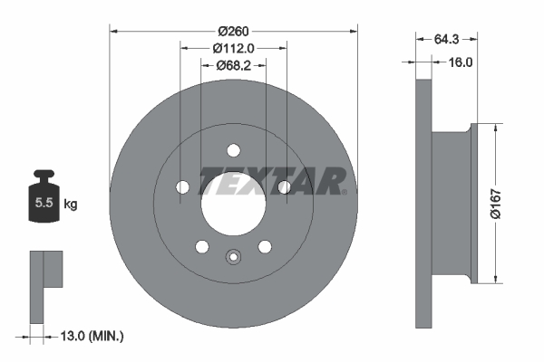 Brake Disc (Front axle)  Art. 92055900