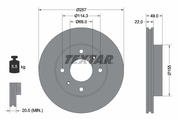 Brake Disc (Front axle)  Art. 92056300