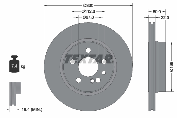 Brake Disc (Rear axle)  Art. 92056800