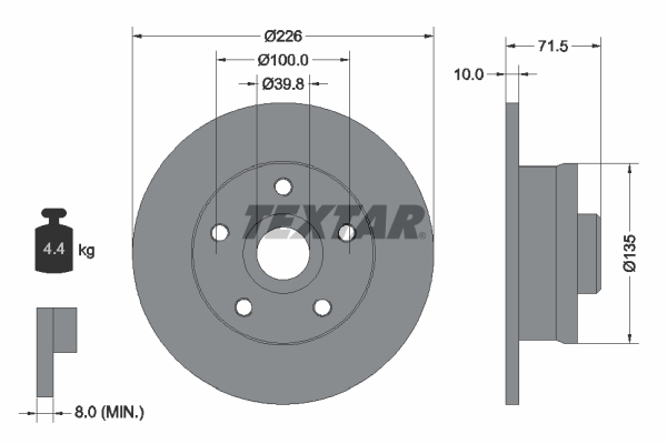 Brake Disc (Rear axle)  Art. 92057200