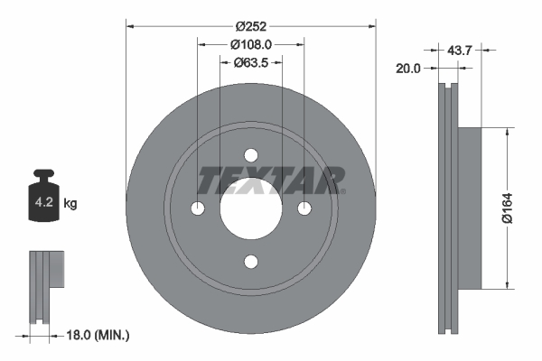 Brake Disc (Rear axle)  Art. 92063603