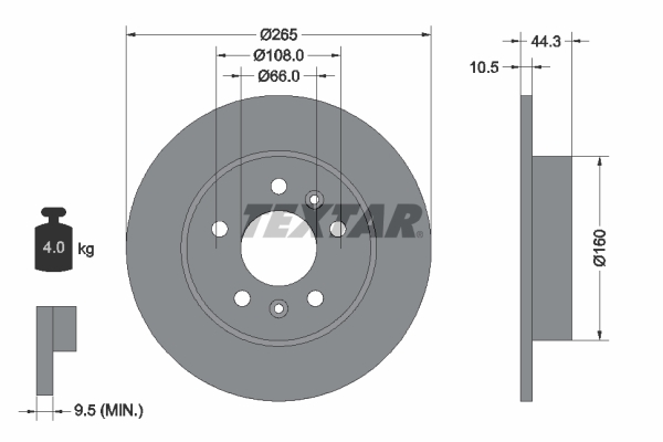 Brake Disc (Rear axle)  Art. 92065100