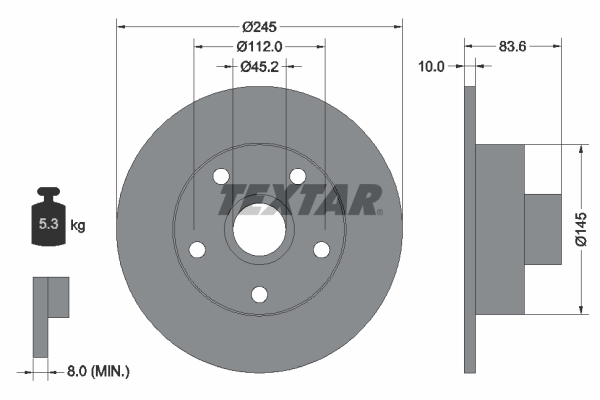 Brake Disc (Rear axle)  Art. 92072103