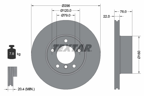 Brake Disc (Front axle)  Art. 92075005