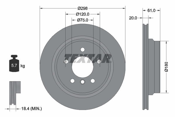 Brake Disc (Rear axle)  Art. 92075103