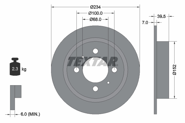 Brake Disc (Rear axle)  Art. 92080000