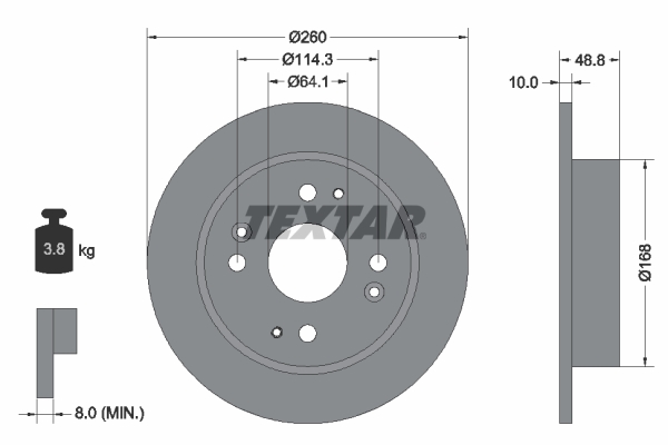 Brake Disc (Rear axle)  Art. 92081700