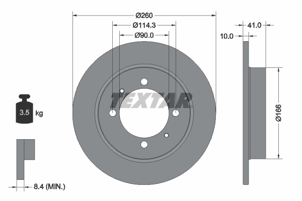 Brake Disc (Rear axle)  Art. 92083003