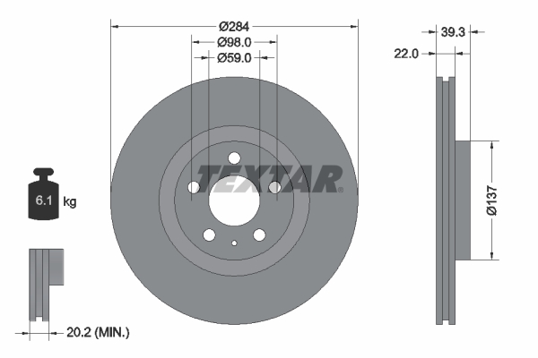 Brake Disc (Front axle)  Art. 92083203