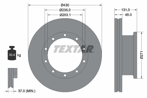 Brake Disc  (Front axle)  Art. 93086800