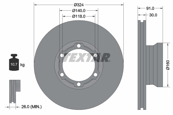 Brake Disc (Front axle)  Art. 93087600