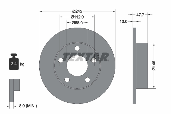 Brake Disc (Rear axle)  Art. 92088503