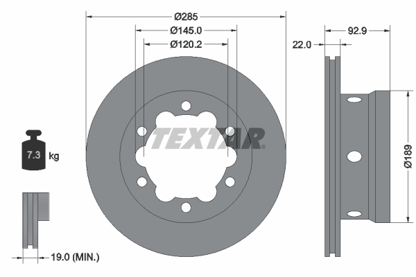 Brake Disc (Rear axle)  Art. 92089803