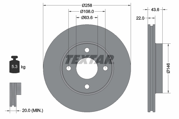 Brake Disc (Front axle)  Art. 92096203