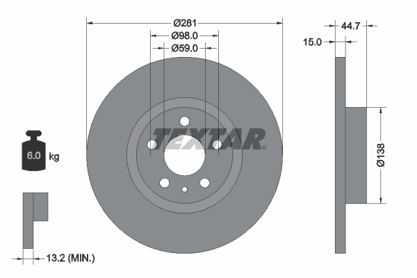 Brake Disc (Front axle)  Art. 92096400