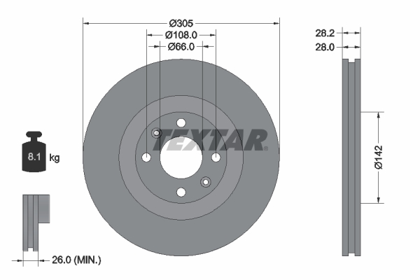 Brake Disc (Front axle)  Art. 92097103