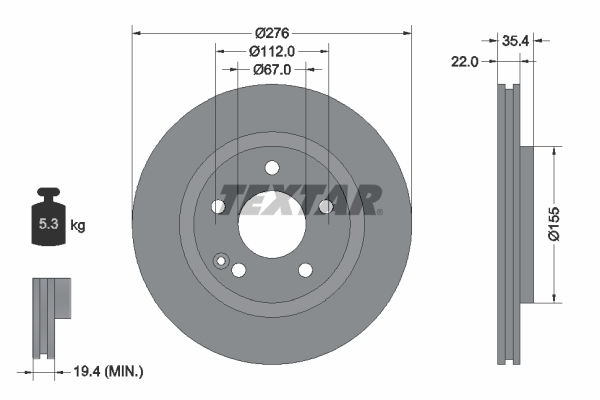 Brake Disc (Front axle)  Art. 92099603