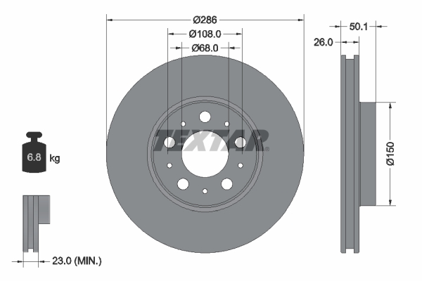 Brake Disc (Front axle)  Art. 92100503