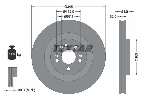 Brake Disc (Front axle)  Art. 92103205