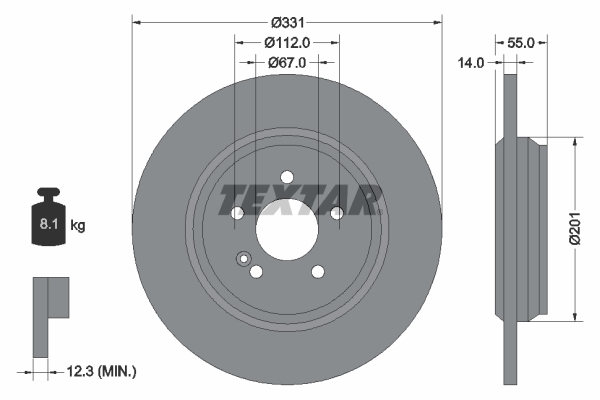 Brake Disc (Rear axle)  Art. 92103303