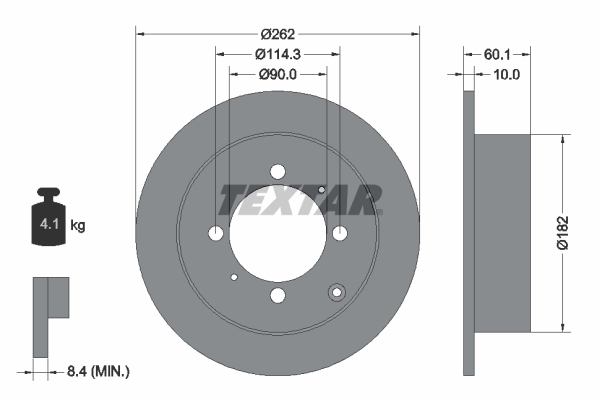 Brake Disc (Rear axle)  Art. 92104000