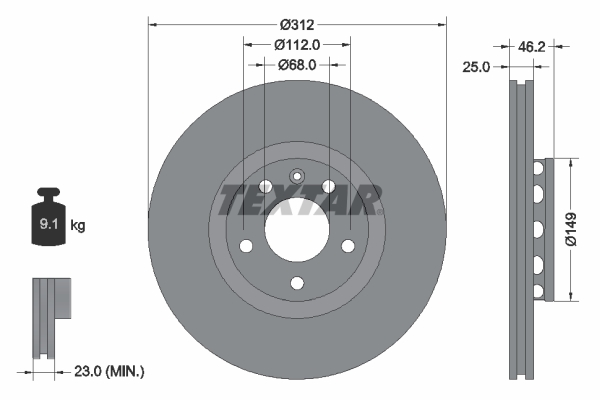 Brake Disc (Front axle)  Art. 92106105