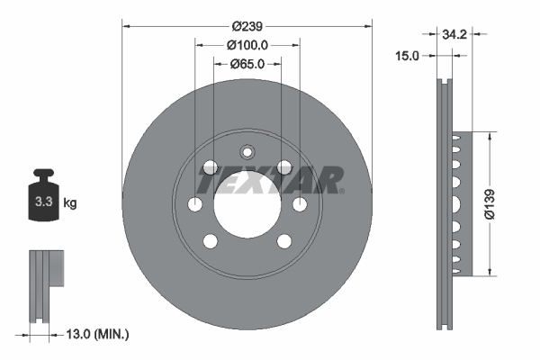 Brake Disc (Front axle)  Art. 92106403