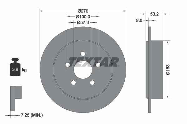 Brake Disc (Rear axle)  Art. 92108600