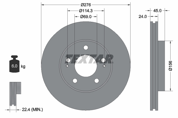 Brake Disc (Front axle)  Art. 92110700