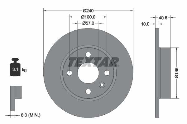 Brake Disc (Rear axle)  Art. 92111003