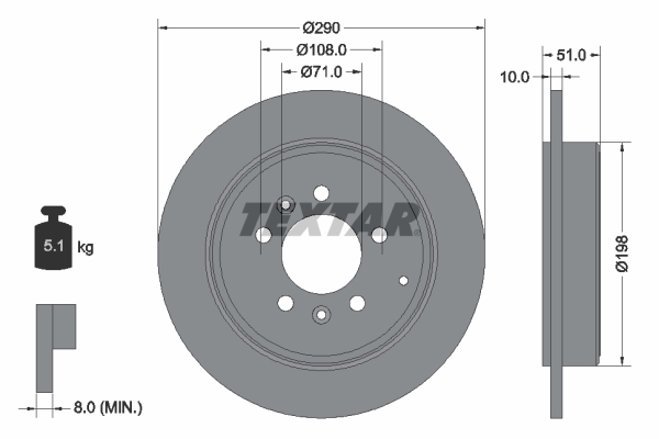 Brake Disc (Rear axle)  Art. 92112000