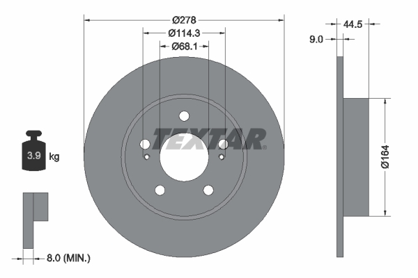 Brake Disc (Rear axle)  Art. 92113103