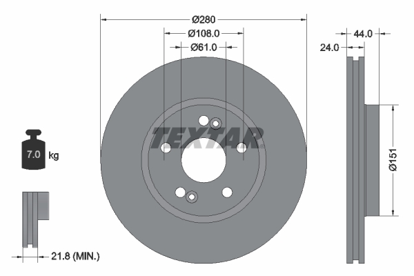 Brake Disc (Rear axle, Front axle)  Art. 92113803