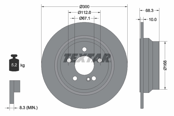 Brake Disc (Front axle, Rear axle)  Art. 92115405