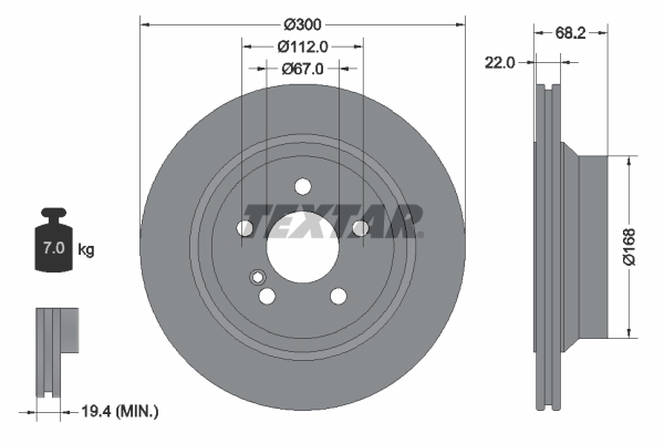 Brake Disc (Rear axle)  Art. 92115505