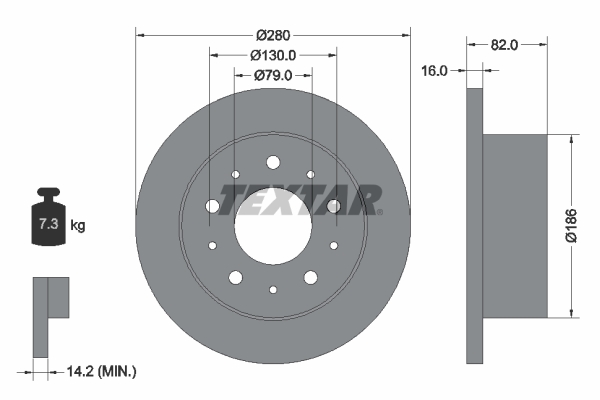 Brake Disc (Rear axle)  Art. 92116203