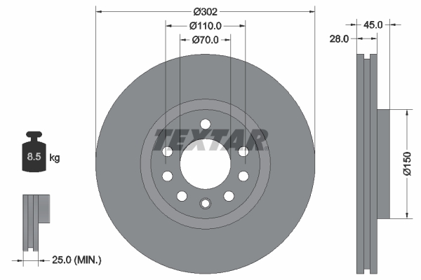 Brake Disc (Front axle)  Art. 92118303