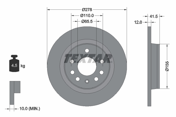 Brake Disc (Rear axle)  Art. 92118503