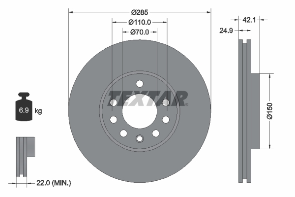 Brake Disc  Art. 92118705