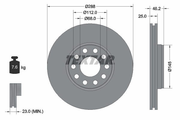 Brake Disc (Front axle)  Art. 92121005