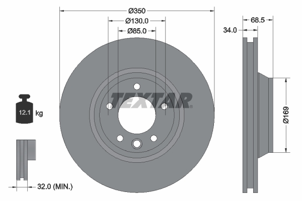 Brake Disc (Front axle, right)  Art. 92121805