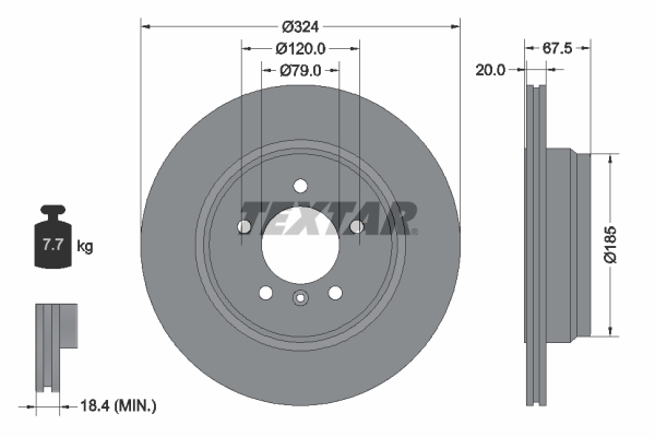 Brake Disc (Rear axle)  Art. 92123103