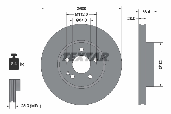 Brake Disc (Front axle)  Art. 93123403