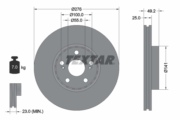 Brake Disc (Front axle)  Art. 92126403