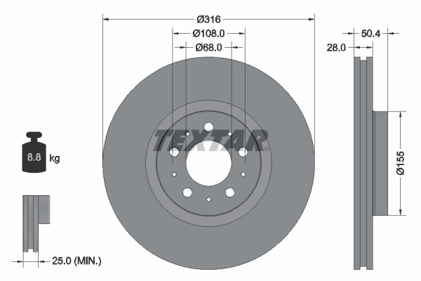 Brake Disc (Front axle)  Art. 92126603